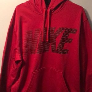 Red Nike therma-fit hoodie